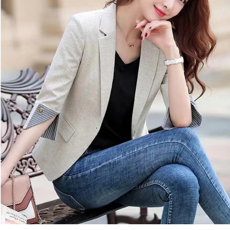 Women's Tailored Blazer Luxe Striped Lining Exclusive