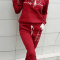 Premium Knit Women's Tracksuit Set Hoodie and Jogger Luxe Collection