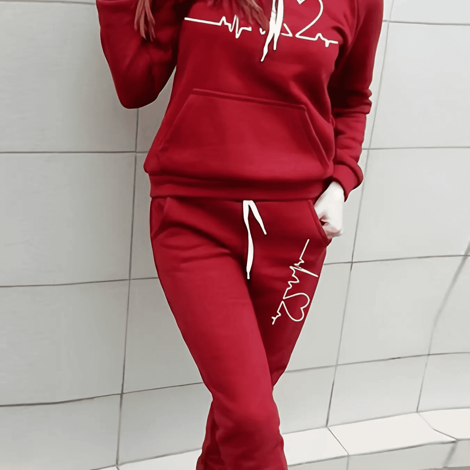 Premium Knit Women's Tracksuit Set Hoodie and Jogger Luxe Collection