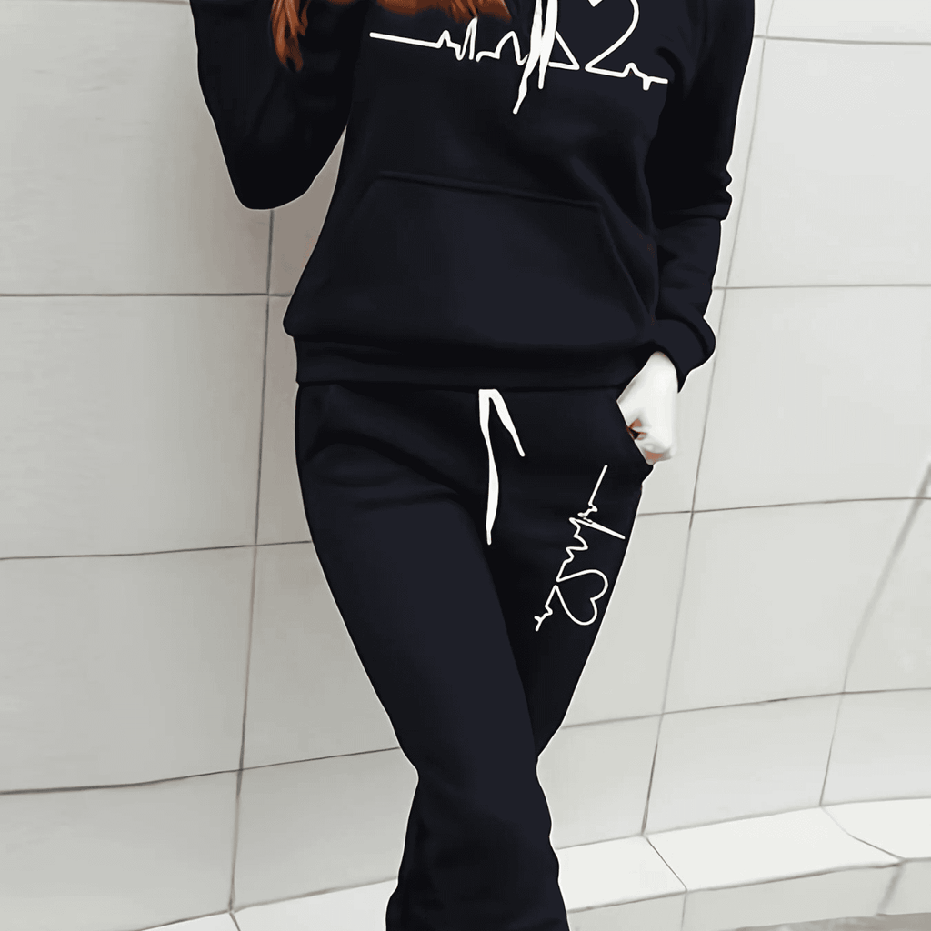 Premium Knit Women's Tracksuit Set Hoodie and Jogger Luxe Collection