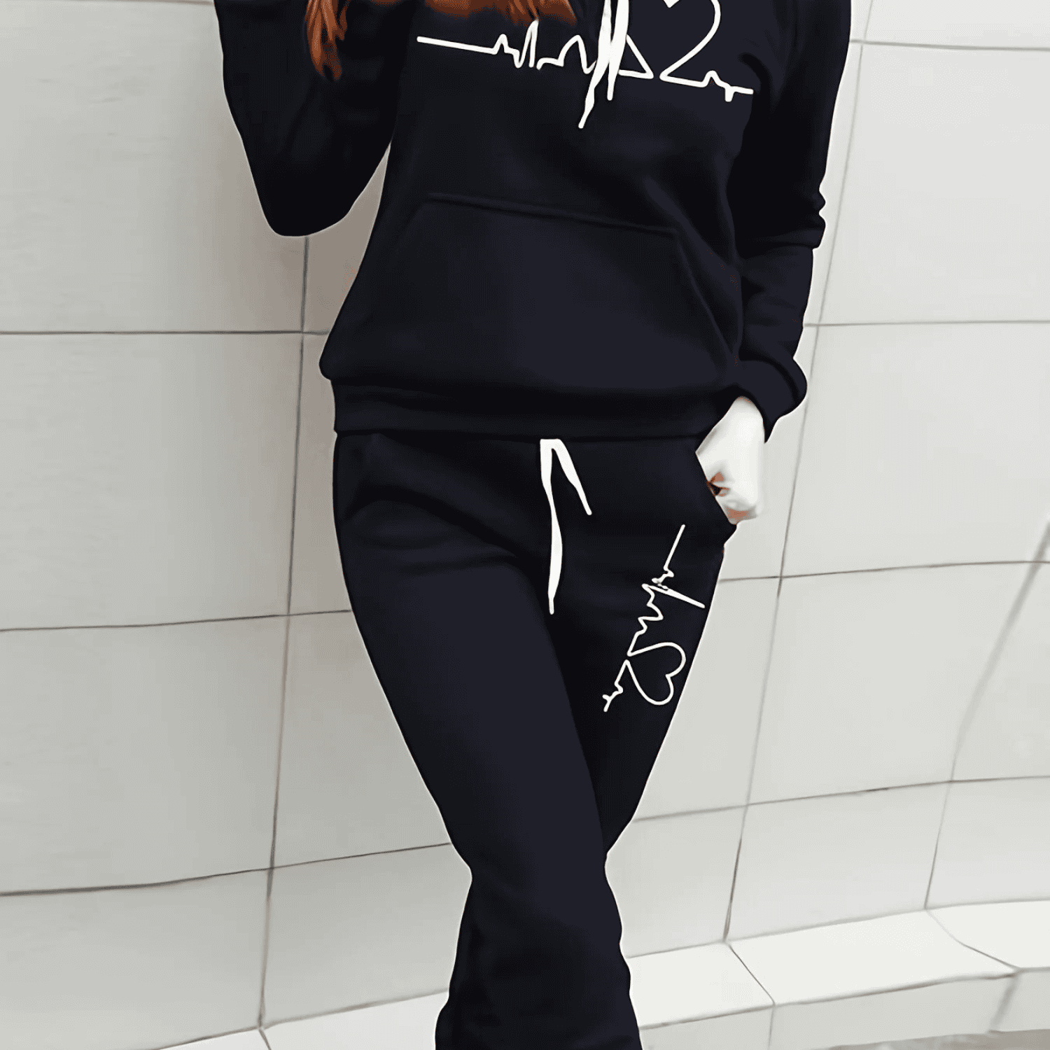Premium Knit Women's Tracksuit Set Hoodie and Jogger Luxe Collection