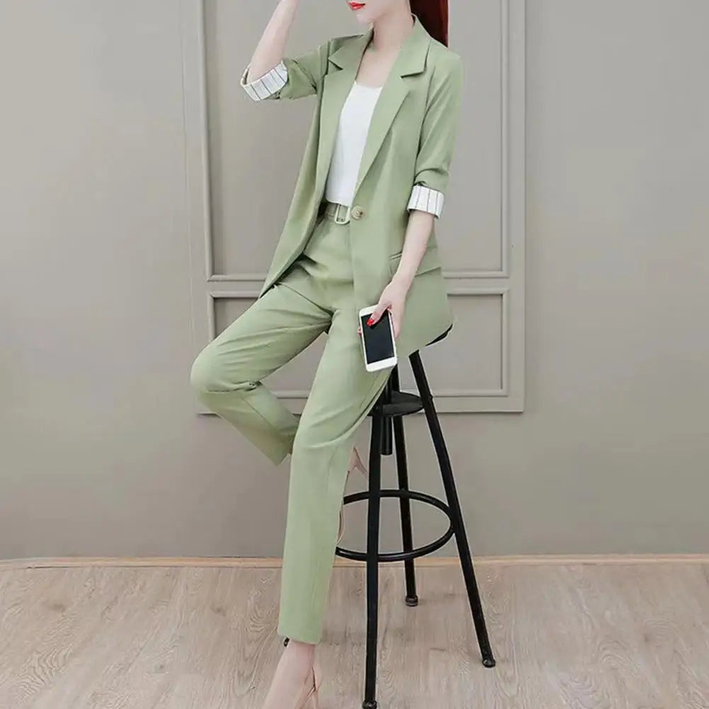 Premium Wool Blend 3 Piece Blazer Suit Set Elite Collection Edition