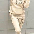 Premium Knit Women's Tracksuit Set Hoodie and Jogger Luxe Collection