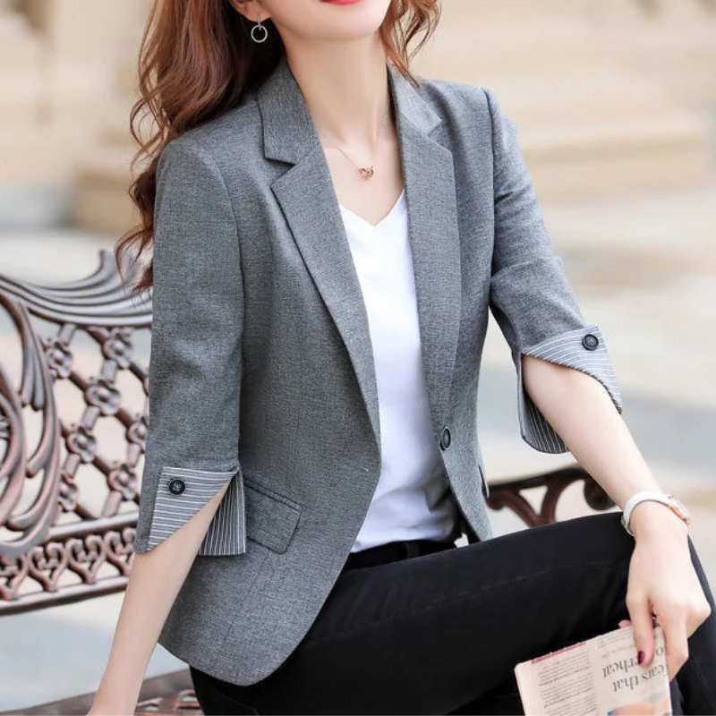 Women's Tailored Blazer Luxe Striped Lining Exclusive