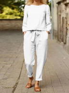 Luxe Collection Women's Long Sleeve Top And Trousers Set Limited Edition