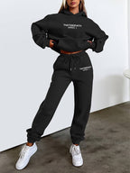Womens Hoodie And Jogger Set Luxe Cotton Collection Exclusive