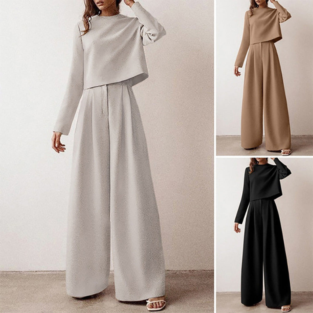 Karina Luxury Crepe Collection Limited Two Piece Palazzo Set For Women
