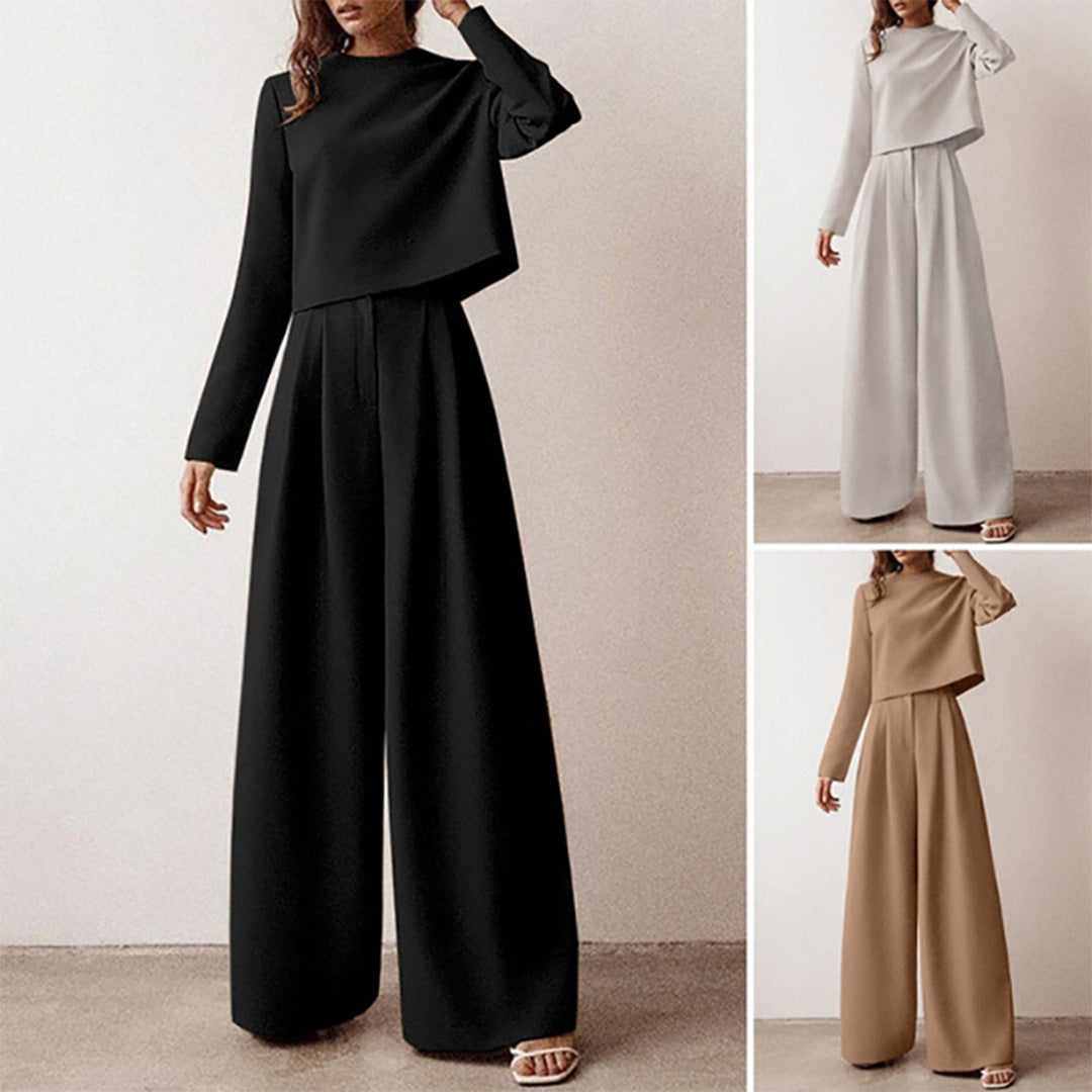 Karina Luxury Crepe Collection Limited Two Piece Palazzo Set For Women