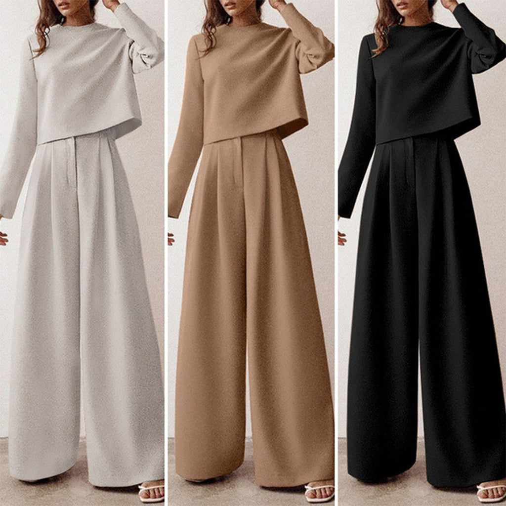 Karina Luxury Crepe Collection Limited Two Piece Palazzo Set For Women