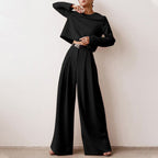 Karina Luxury Crepe Collection Limited Two Piece Palazzo Set For Women