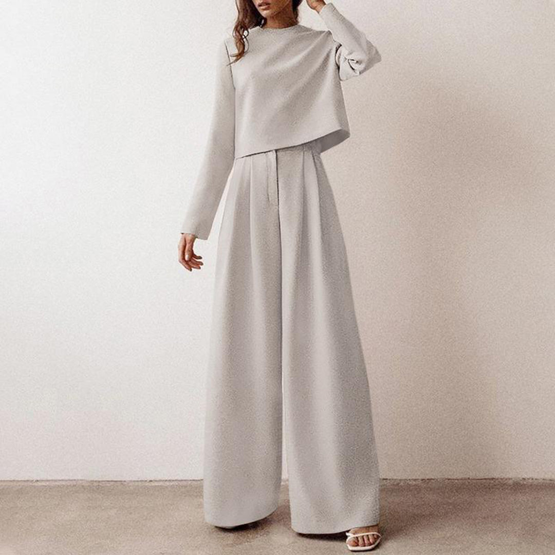 Karina Luxury Crepe Collection Limited Two Piece Palazzo Set For Women