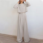 Karina Luxury Crepe Collection Limited Two Piece Palazzo Set For Women
