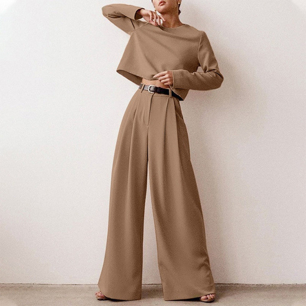 Karina Luxury Crepe Collection Limited Two Piece Palazzo Set For Women