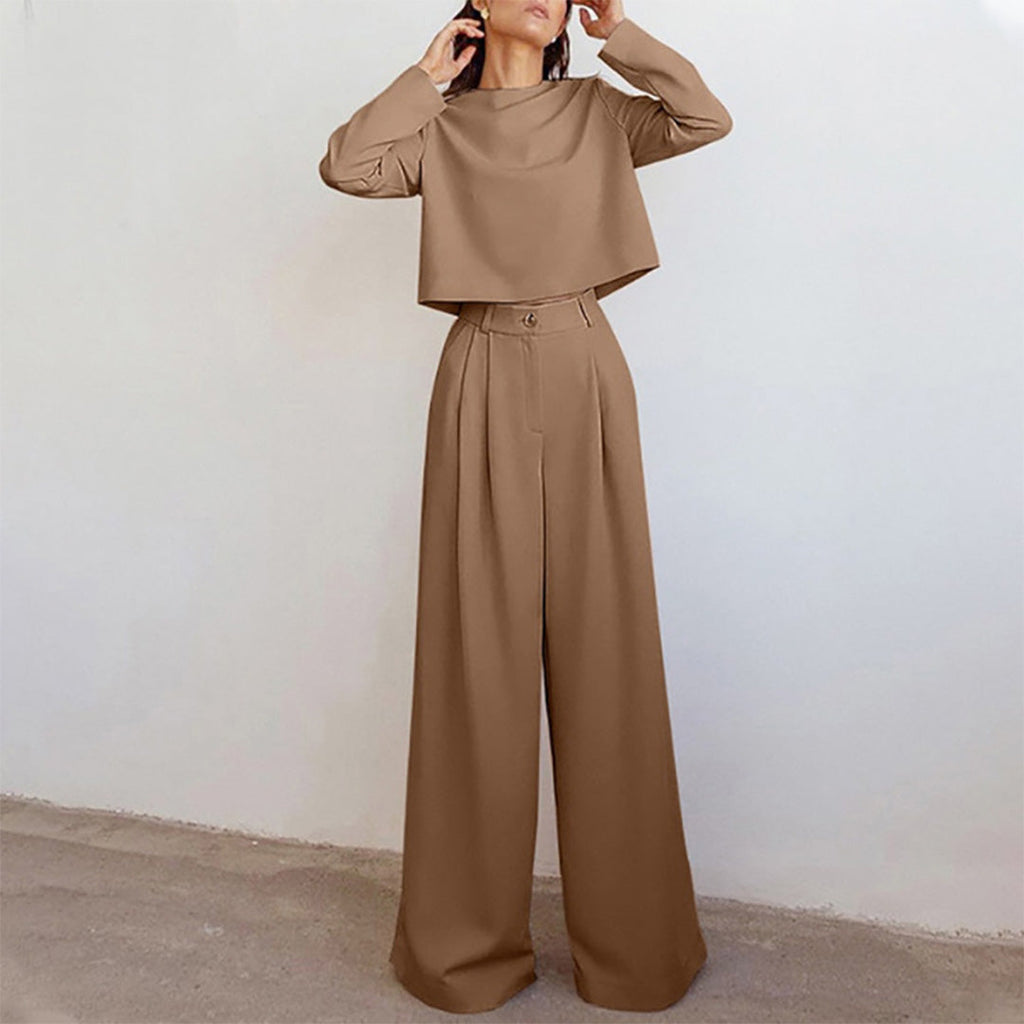 Karina Luxury Crepe Collection Limited Two Piece Palazzo Set For Women