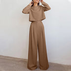 Karina Luxury Crepe Collection Limited Two Piece Palazzo Set For Women