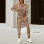 Women's Zip Hoodie And Joggers Set Luxe Knit Collection Limited Edition