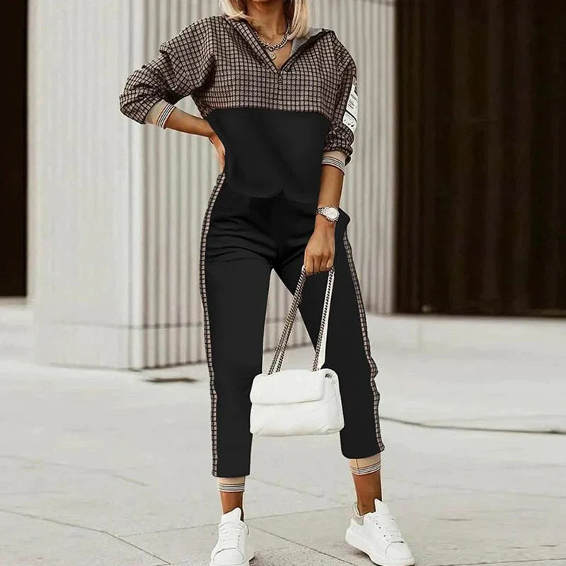 Women's Zip Hoodie And Joggers Set Luxe Knit Collection Limited Edition