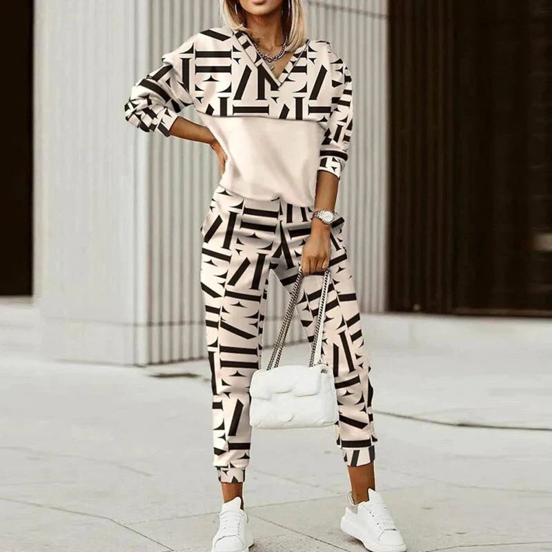 Women's Zip Hoodie And Joggers Set Luxe Knit Collection Limited Edition