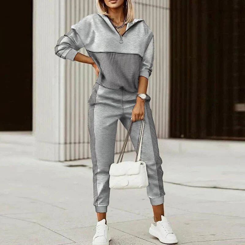 Women's Zip Hoodie And Joggers Set Luxe Knit Collection Limited Edition