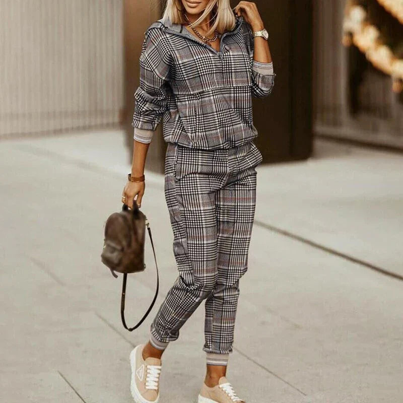 Women's Zip Hoodie And Joggers Set Luxe Knit Collection Limited Edition