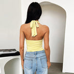 Halterneck Crop Top Luxe Collection Exclusive Breathable Summer