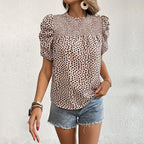 Smocked Puff Sleeve Blouse Silk Collection Limited Edition Capsule