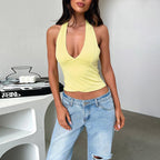 Halterneck Crop Top Luxe Collection Exclusive Breathable Summer
