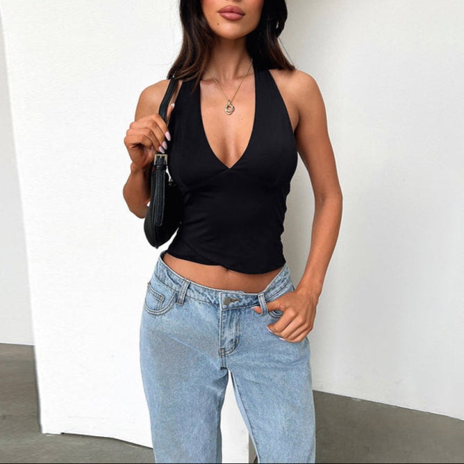 Halterneck Crop Top Luxe Collection Exclusive Breathable Summer