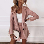 Wool Blend Tailored Blazer And Mini Skirt Set Smart Casual Collection Exclusive