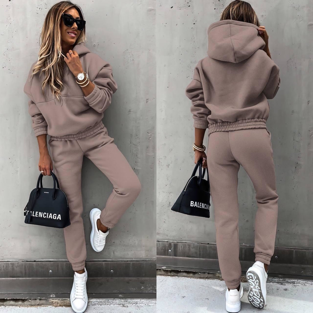 Womens Hoodie And Jogger Set Luxe Fleece Collection Exclusive Comfort