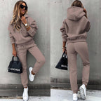 Womens Hoodie And Jogger Set Luxe Fleece Collection Exclusive Comfort