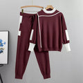 Premium Knit Jumper And Trousers Set Colourblock Collection Edition