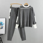 Premium Knit Jumper And Trousers Set Colourblock Collection Edition