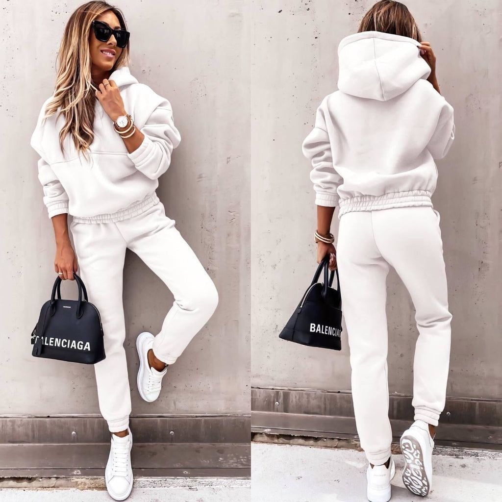 Womens Hoodie And Jogger Set Luxe Fleece Collection Exclusive Comfort