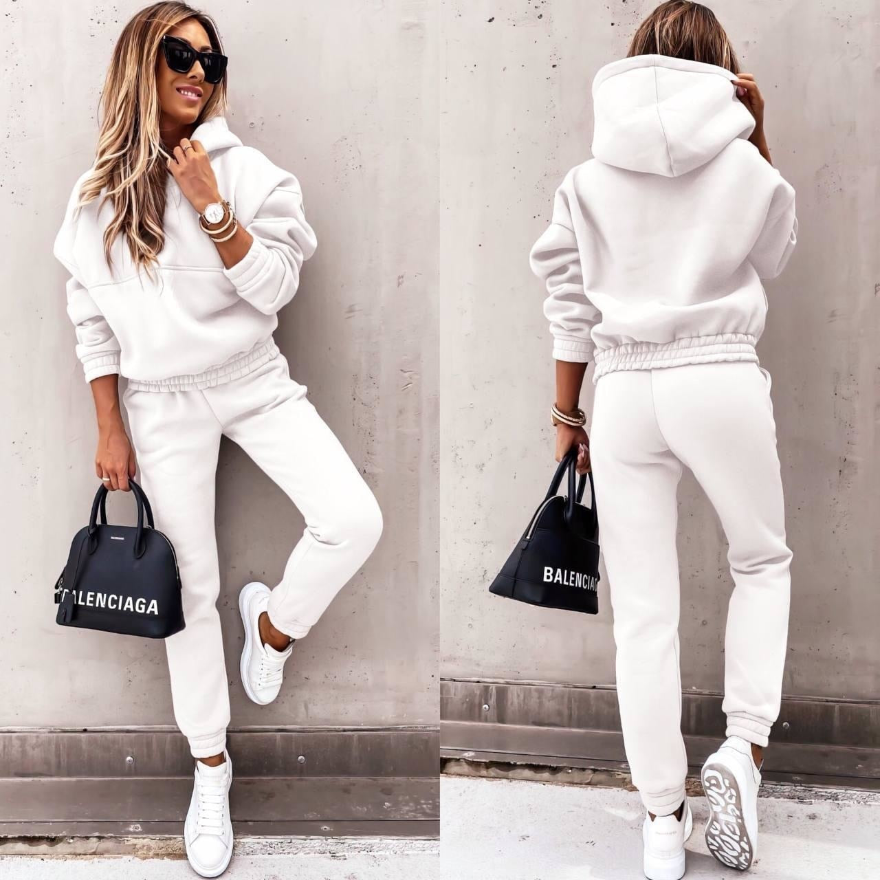 Womens Hoodie And Jogger Set Luxe Fleece Collection Exclusive Comfort