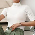 Luxe Knit Roll Neck Top Women Slim Fit Collection Exclusive Edition