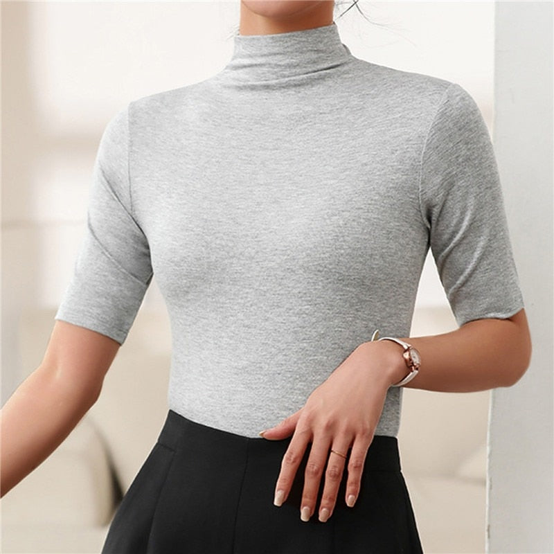Luxe Knit Roll Neck Top Women Slim Fit Collection Exclusive Edition
