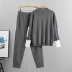 Premium Knit Jumper And Trousers Set Colourblock Collection Edition