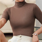 Luxe Knit Roll Neck Top Women Slim Fit Collection Exclusive Edition