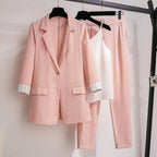 Premium Wool Blend 3 Piece Blazer Suit Set Elite Collection Edition
