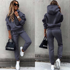 Womens Hoodie And Jogger Set Luxe Fleece Collection Exclusive Comfort
