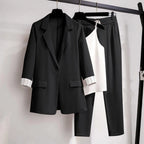 Premium Wool Blend 3 Piece Blazer Suit Set Elite Collection Edition