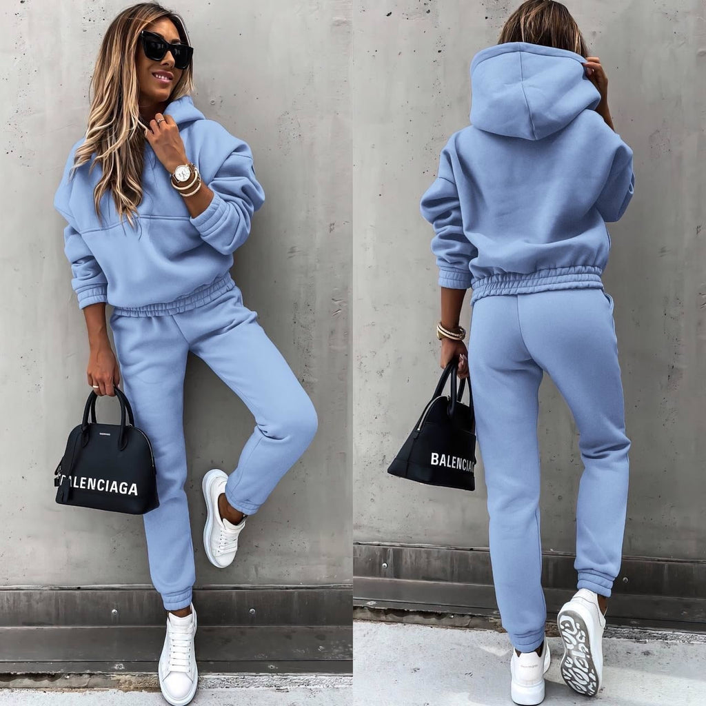 Womens Hoodie And Jogger Set Luxe Fleece Collection Exclusive Comfort