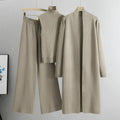 Women's Three-Piece Cardigan and Trousers Set Luxe Knit Collection Exclusive