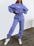 Womens Hoodie And Jogger Set Luxe Cotton Collection Exclusive