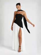 Monochrome Collection Strapless Maxi Dress Limited Edition Evening Gown