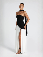 Monochrome Collection Strapless Maxi Dress Limited Edition Evening Gown