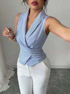 Nautical Stripe Collection Tailored Sleeveless Vest Limited Edition