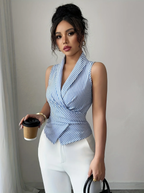 Nautical Stripe Collection Tailored Sleeveless Vest Limited Edition