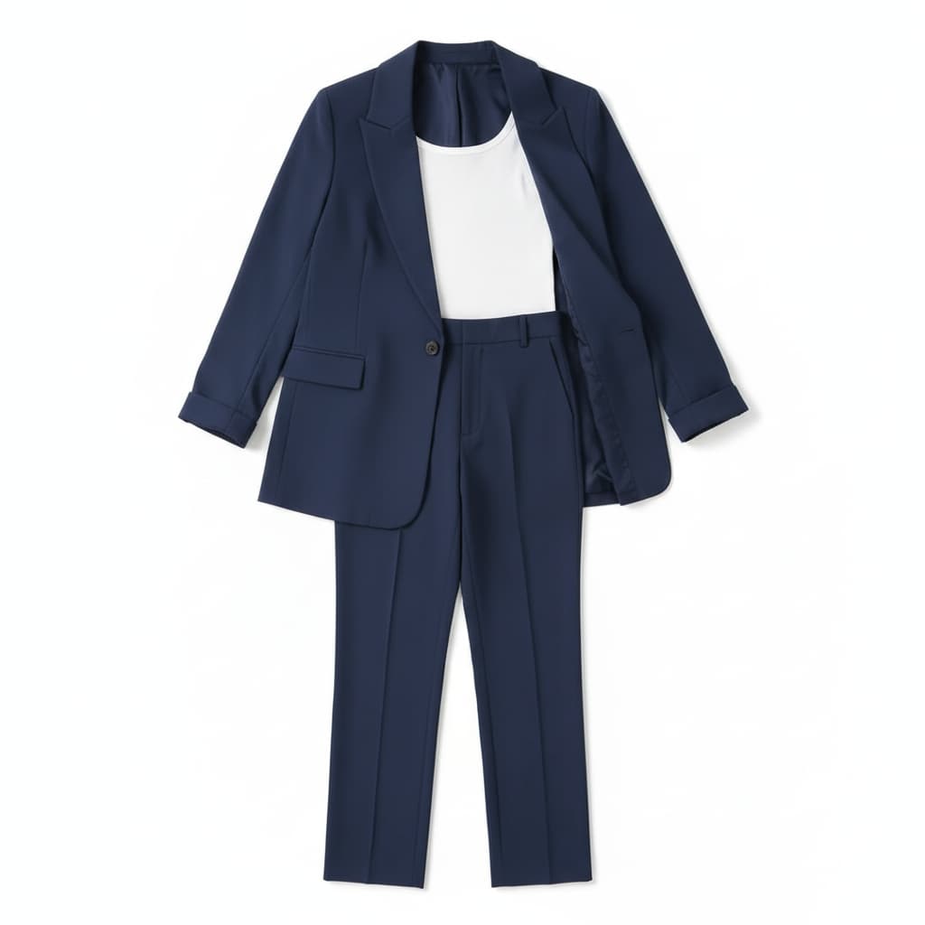 Elegant Wool Blend Limited Edition Tailored Blazer And Trousers Suit